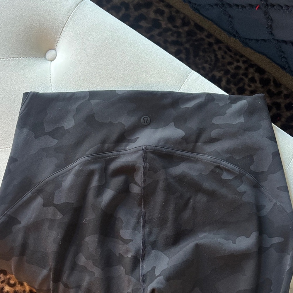 Lululemon Athletica Black Camo Leggings